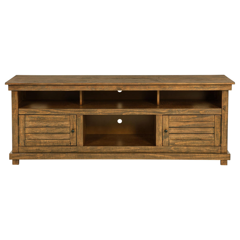  Coaster Furniture Payne 710043 70-inch TV Stand Media Console - Distressed Brown IMAGE 2