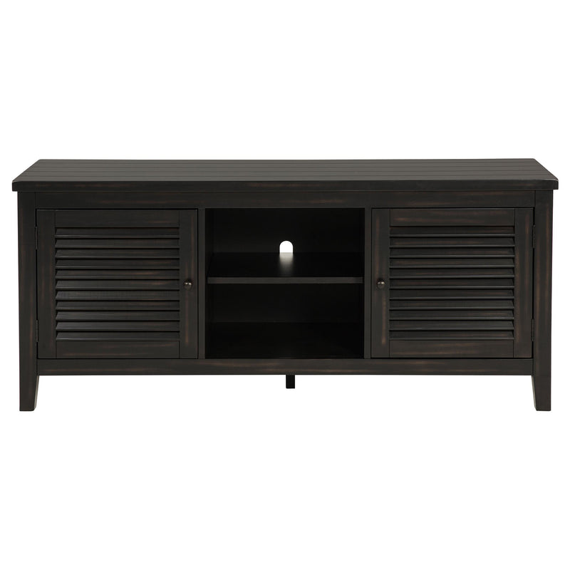  Coaster Furniture Concord 701782 2-door 60-inch TV Stand Console - Distressed Java IMAGE 2