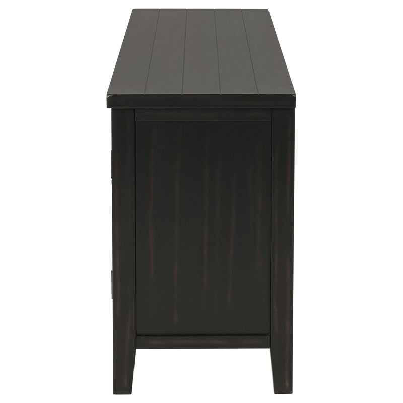  Coaster Furniture Concord 701782 2-door 60-inch TV Stand Console - Distressed Java IMAGE 5