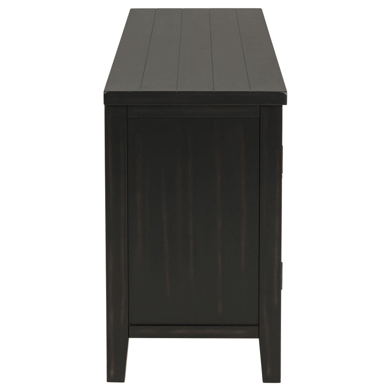  Coaster Furniture Concord 701782 2-door 60-inch TV Stand Console - Distressed Java IMAGE 9