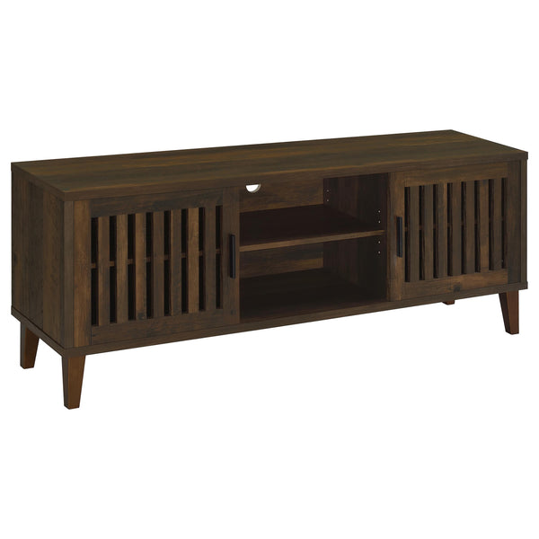  Coaster Furniture Sedona 701982 2-door Engineered Wood 60" TV Stand - Dark Pine IMAGE 1