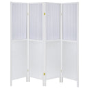  Coaster Furniture Mattison 960122 4-Panel Room Divider Folding Shoji Screen - White IMAGE 3