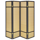  Coaster Furniture Pearce 961648 4-panel Bamboo Room Divider Folding Screen - Natural IMAGE 2
