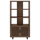  Coaster Furniture Maddox 801863 71-inch 3-shelf Cabinet Bookcase - Walnut IMAGE 3