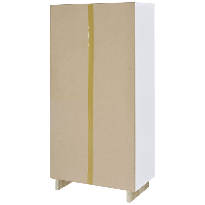  Coaster Furniture Dalton 980075 65-inch 6-shelf Bookcase - White and Distressed Pine IMAGE 6
