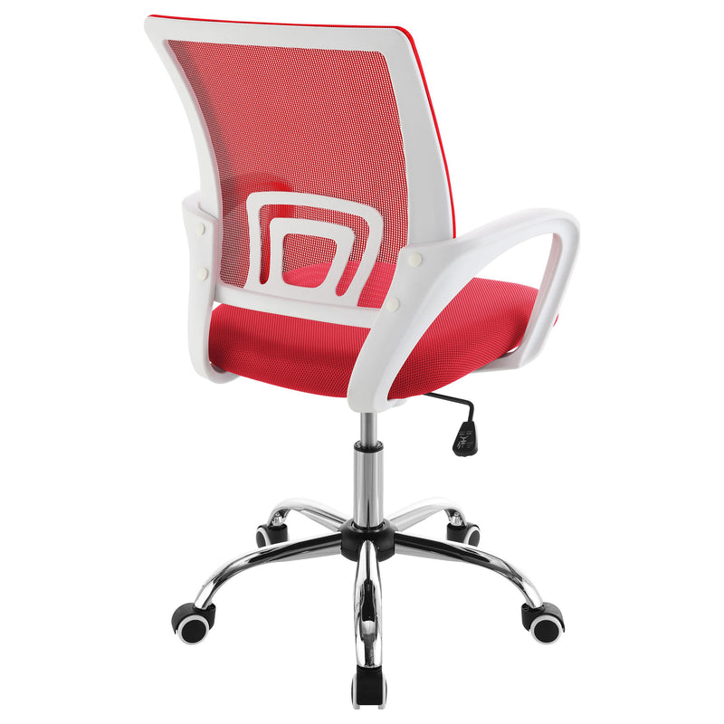  Coaster Furniture Felton 802017 Upholstered Adjustable Home Office Desk Chair - Red IMAGE 6