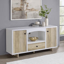  Coaster Furniture Dalton 950405 2-door Storage Cabinet - White and Distressed Pine IMAGE 10
