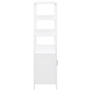  Coaster Furniture Amherst 961652 3-shelf Radio Weave Cane Metal Accent Cabinet - White IMAGE 8