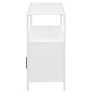  Coaster Furniture Amherst 961642 2-door Radio Weave Cane Metal Accent Cabinet - White IMAGE 5
