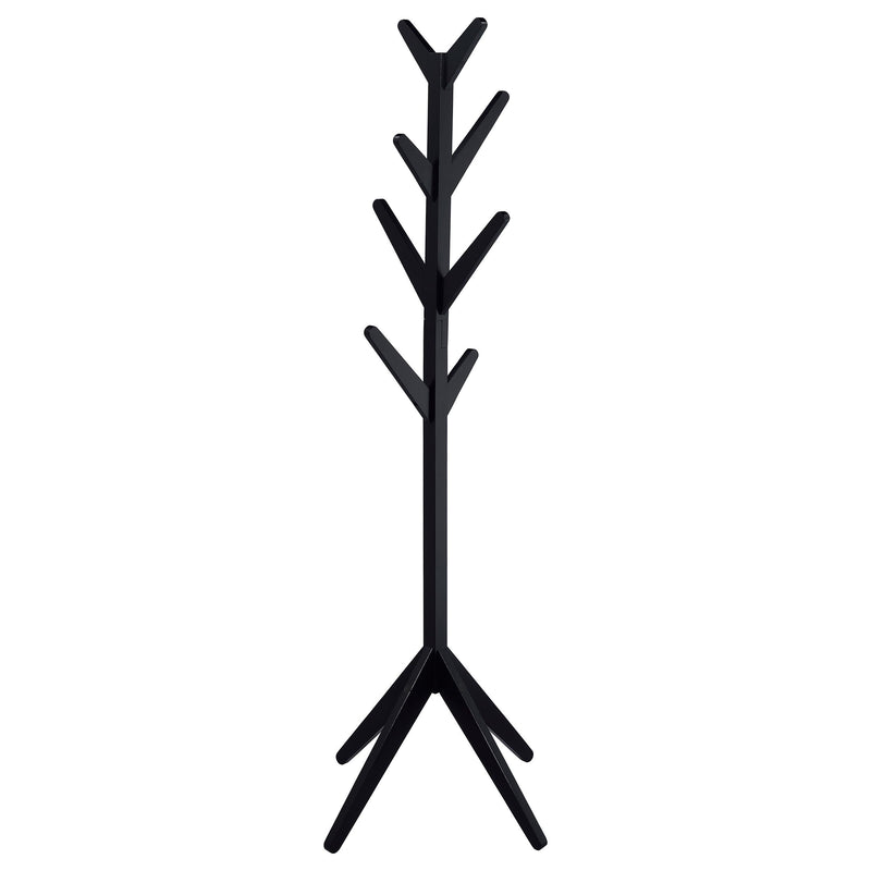  Coaster Furniture Margaret 983272 Solid Wood Coat Rack Clothing Hanger - Black IMAGE 1