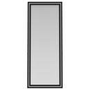  Coaster Furniture Windrose 960962 28 x 67 Inch Tempered LED Standing Mirror - Black IMAGE 10