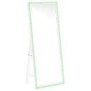  Coaster Furniture Windrose 960963 28 x 67 Inch Tempered LED Standing Mirror - White IMAGE 6