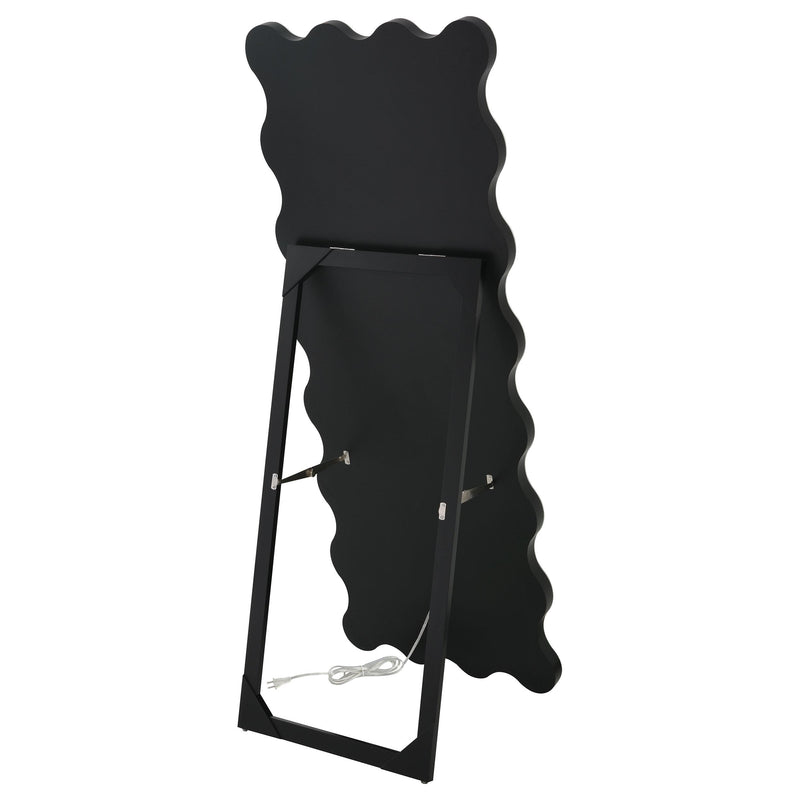  Coaster Furniture Brixey 961473 24 x 63 Inch LED Lighting Standing Floor Mirror - Black IMAGE 14