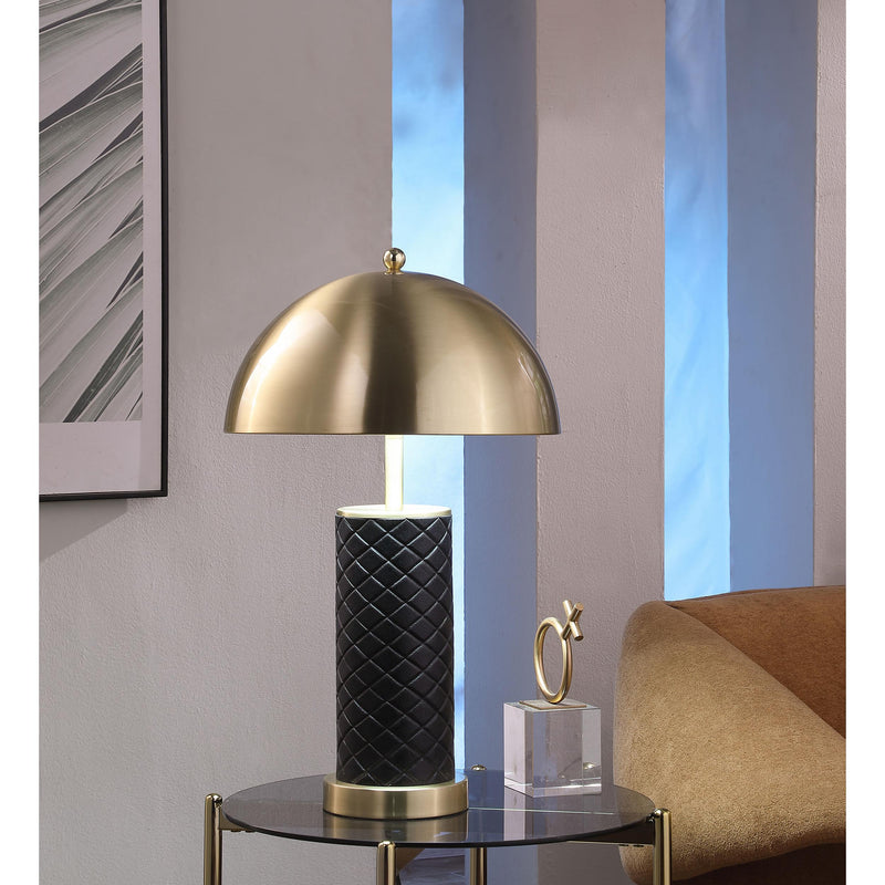  Coaster Furniture Ferris 920228 23-inch Dome Quilted Table Lamp - Black IMAGE 2