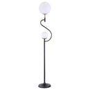  Coaster Furniture Dacki 920243 69-inch Dual Spherical Bulb Metal Floor Lamp - Black IMAGE 4