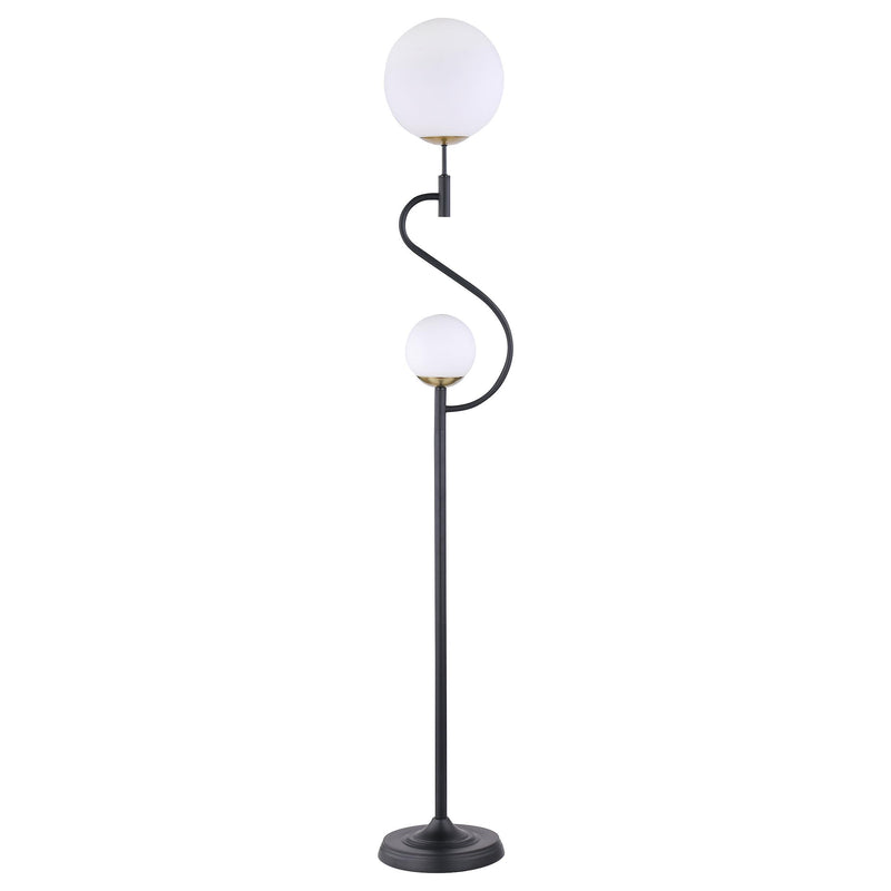  Coaster Furniture Dacki 920243 69-inch Dual Spherical Bulb Metal Floor Lamp - Black IMAGE 4
