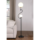  Coaster Furniture Dacki 920243 69-inch Dual Spherical Bulb Metal Floor Lamp - Black IMAGE 6