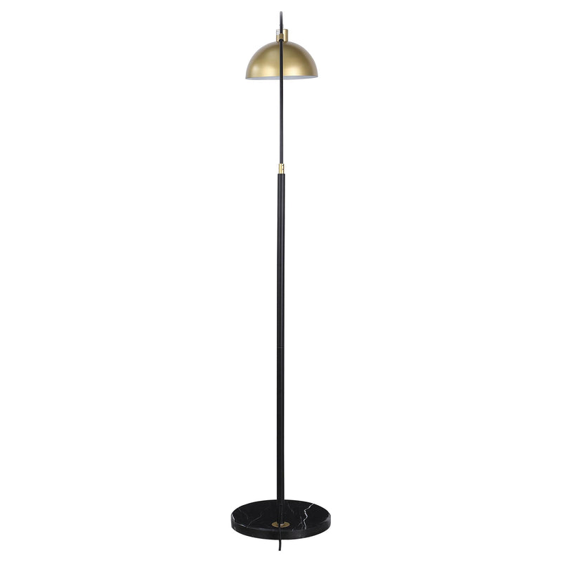  Coaster Furniture Gloria 920059 74-inch Arched Dome Shade Metal Floor Lamp - Black IMAGE 2