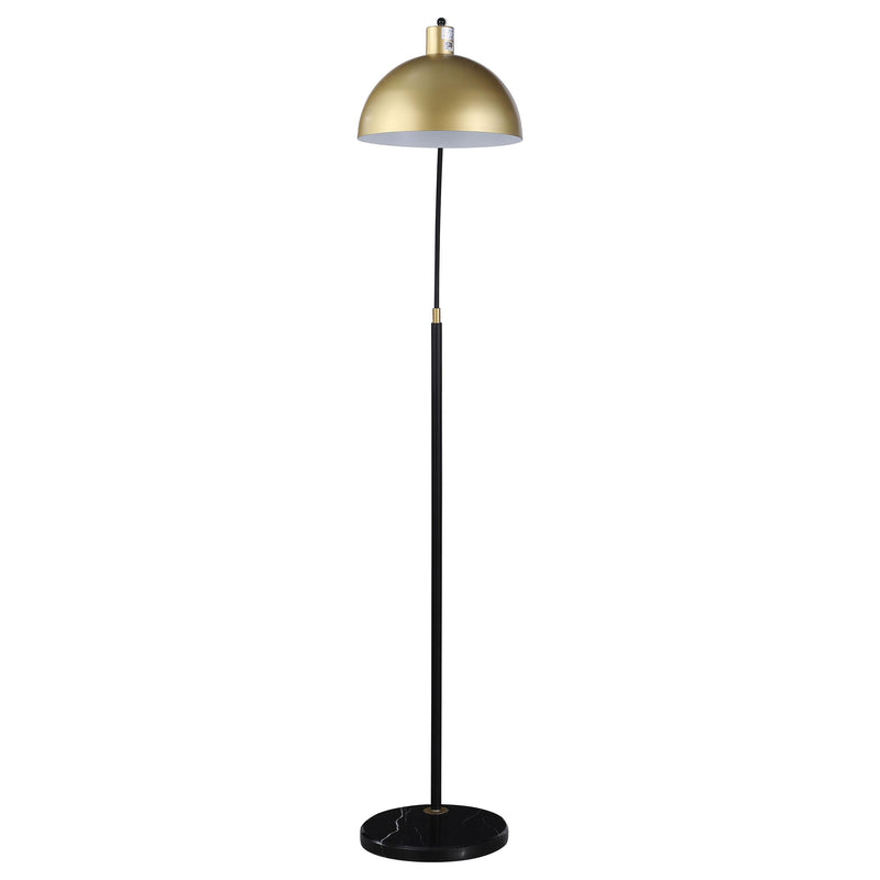  Coaster Furniture Gloria 920059 74-inch Arched Dome Shade Metal Floor Lamp - Black IMAGE 5