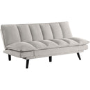  Coaster Furniture Laredo 360017 Upholstered Tufted Convertible Sofa Bed - Light Grey IMAGE 1