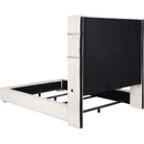  Coaster Furniture Tisdall 306032Q Upholstered Queen Flame Visualizer Bed - Cream IMAGE 5