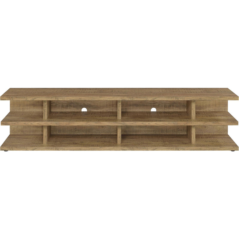  Coaster Furniture Cartmill 710543 78-inch 2-tier TV Stand Media Console - Mango IMAGE 3