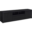  Coaster Furniture Winfield 706223 78-inch 2-door TV Stand Media Console - Black IMAGE 1