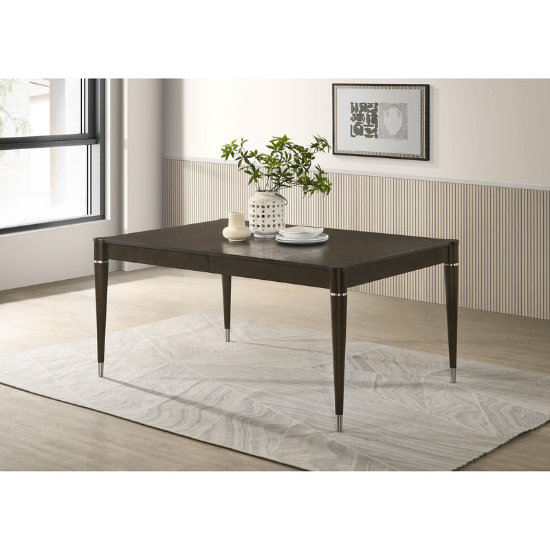  Coaster Furniture Reseda 193671 81-inch Extension Leaf Dining Table - Ash Brown IMAGE 3