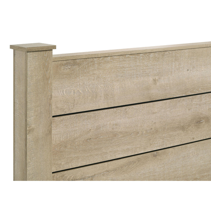  Coaster Furniture Oakglen 225101Q 55-inch Queen Panel Bed - Weathered Oak IMAGE 7