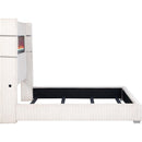  Coaster Furniture Tisdall 306032KW Upholstered California King Flame Visualizer Bed - Cream IMAGE 6