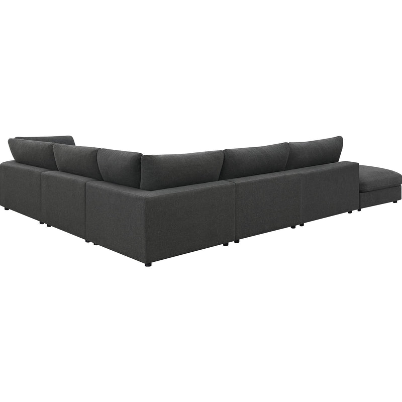  Coaster Furniture Serene 551324-SET 6 pc Upholstered Modular Sectional - Charcoal IMAGE 4