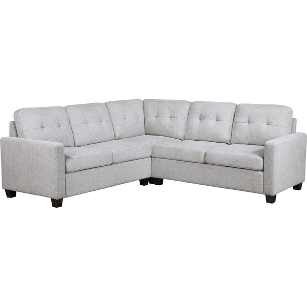  Coaster Furniture Georgina 551705-SETA 3 pc Upholstered Modular Sectional Sofa - Steel Beige IMAGE 1