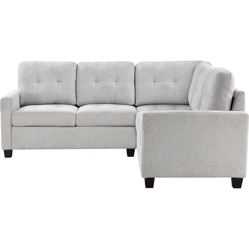  Coaster Furniture Georgina 551705-SETA 3 pc Upholstered Modular Sectional Sofa - Steel Beige IMAGE 3