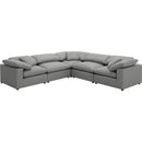  Coaster Furniture Raleigh 551754-SETB 5 pc Boucle Upholstered Modular Sectional - Grey IMAGE 1