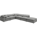  Coaster Furniture Raleigh 551754-SET 6 pc Boucle Upholstered Modular Sectional - Grey IMAGE 1