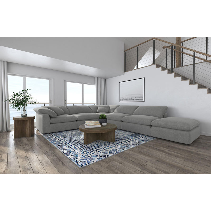 Coaster Furniture Raleigh 551754-SET 6 pc Boucle Upholstered Modular Sectional - Grey IMAGE 3