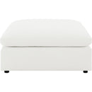  Coaster Furniture Raleigh 551753 Boucle Upholstered Ottoman - Ivory IMAGE 3