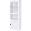  Coaster Furniture Laughlin 724114 3-shelf Engineered Wood Media Tower - White IMAGE 5