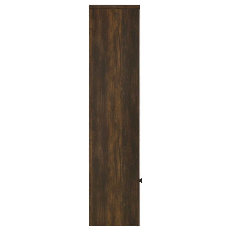  Coaster Furniture Laughlin 724124 3-shelf Engineered Wood Media Tower - Dark Pine IMAGE 10