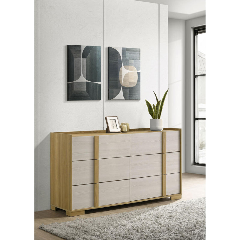  Coaster Furniture Hyland 215653X 6-drawer Dresser - Natural IMAGE 2