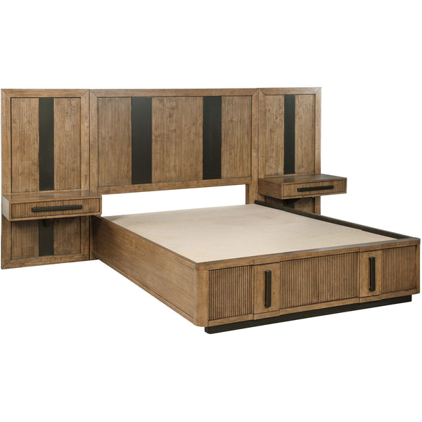  Coaster Furniture Terrace 224900KW-S3P California King Wall Panel Storage Bed - Ash Brown IMAGE 1