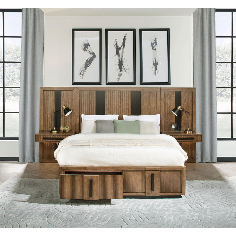  Coaster Furniture Terrace 224900KW-S3P California King Wall Panel Storage Bed - Ash Brown IMAGE 2