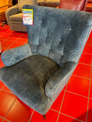 Blue Velvet Accent Chair
