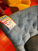 Blue Velvet Accent Chair