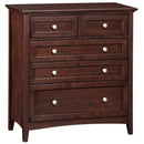 Whittier Wood McKenzie 5-Drawer Chest 1126AFCAF IMAGE 1