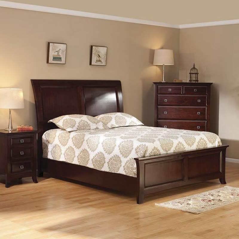 Whittier Wood Cascade Queen Bed 1877GBCH IMAGE 2