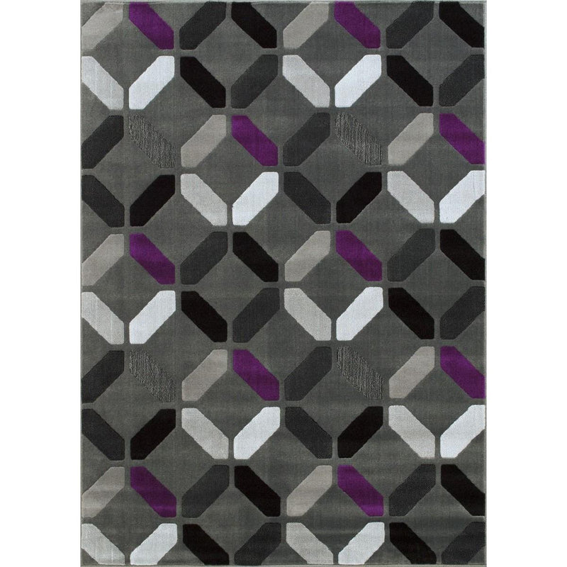 Persian Weavers Rugs Rectangle Trendz TZ-869 6'x9' Rug - Purple IMAGE 1