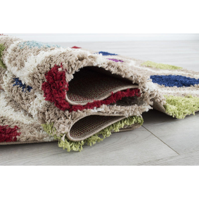 Persian Weavers Rugs Rectangle Deluxe Shag Tron (Beige) 6'X9' IMAGE 2