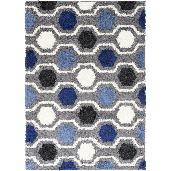 Persian Weavers Rugs Rectangle Deluxe Shag Tron (Anthracite) 6'X9' IMAGE 1