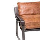 Moe's Home Collection Connor Club Stationary Leather Accent Chair PK-1044-14 IMAGE 6